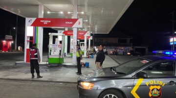 Jaga Kamtibmas Kondusif, Polsek Kota Polres Bangli Intensifkan Blue Light Patrol Malam Hari