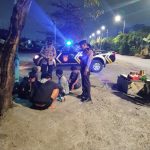 Jaga Keamanan, Polisi Benoa Lakukan Patroli Blue Light Patrol